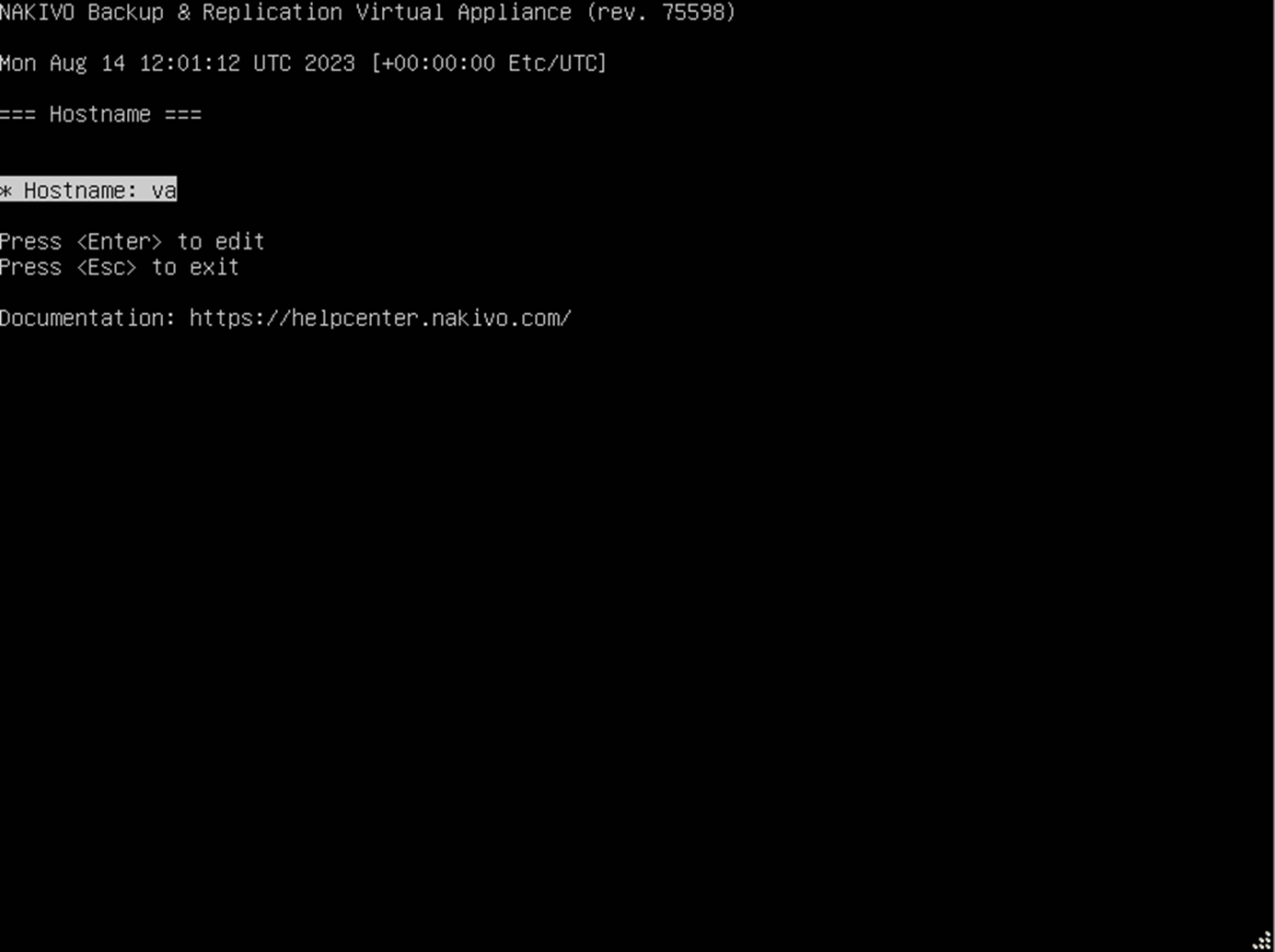View of Network Settings